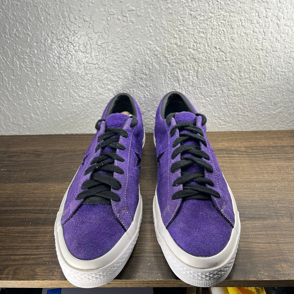 Converse One Star Ox Unisex Purple White Shoes - M 11 - W 13 - Picture 5 of 9